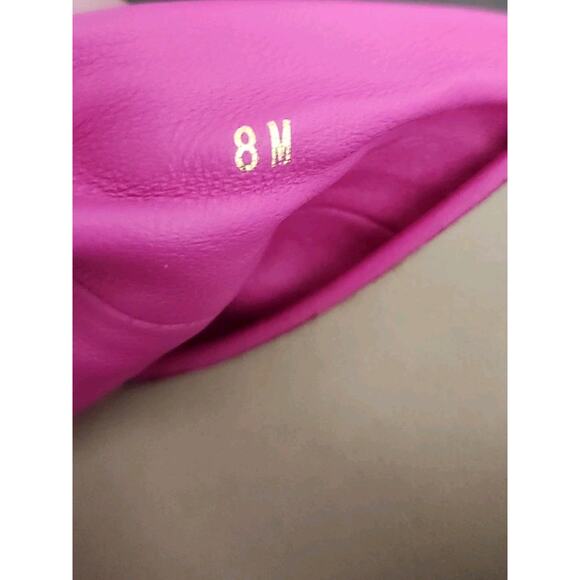 Nwot Vaneli Pink Nappa Leather Marvel Knotted Straps Kitten Heel Sandals Size 8M - Picture 6 of 8